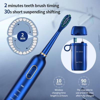 Wireless Charging Electric Toothbrush With UV Sanitizer Case Sonic Technology