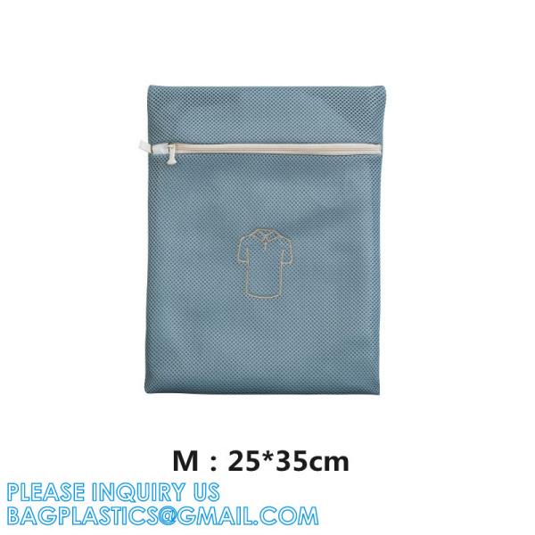 Eco-Friendly Travel Reusable Laundry Wash Bags, Lingerie Cloth Mesh nylon drawstring washable Laundry Bag