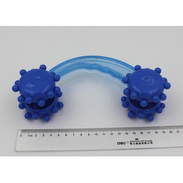 Multifunction Double Head Hand Held Body Massager With Silk Screen Logo