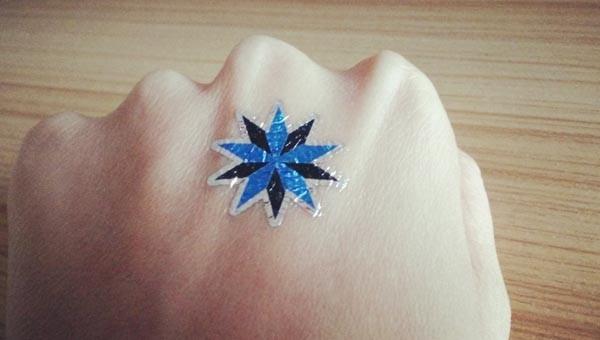 Metallic tattoo