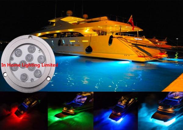 Luz subaquática de aço inoxidável dos barcos do diodo emissor de luz de IP68 Bluetooth impermeável