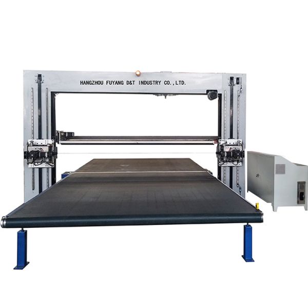 Horizontal And Vertical PU Foam Cutting Machine Automatic Oscillating Dual Blade