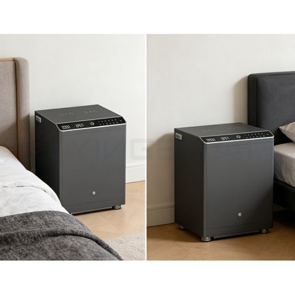 Detachable Shelf Smart Safe Box with USB & Type-C Charging, Suitable for Bedroom Storage Cabinet