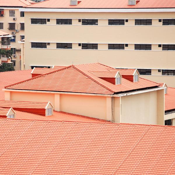 Teja de techo de resina sintética ASA impermeable resistente al impacto de 3 capas
