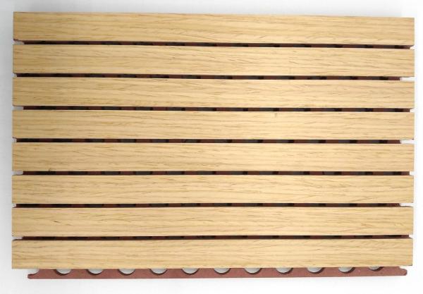 School Classroom Wooden Slat Grooved Acoustic Panel Soundproof Board