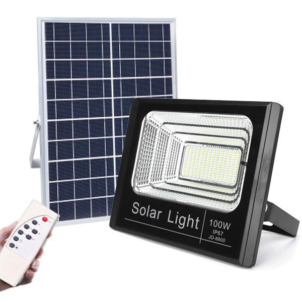 Waterproof 200W Solar LED Flood Lights Aluminum Body  With Remote Control