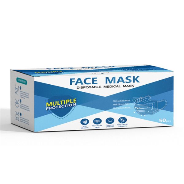 Breathable 3 Ply Disposable Surgical Mask 17.5*9.5cm High Fluid And Respiratory Protection