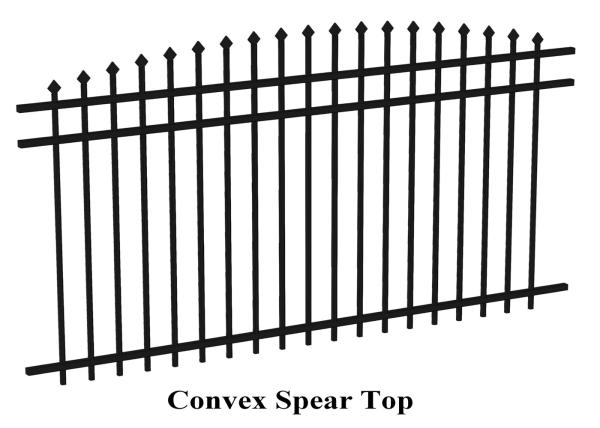 2400mm width  Crimped spear metal garrison fence supplier