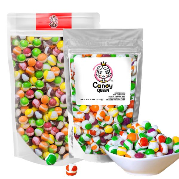 Multi Colored Freeze Dried Candy Cheap 120g Custom Halal Fruity Candies