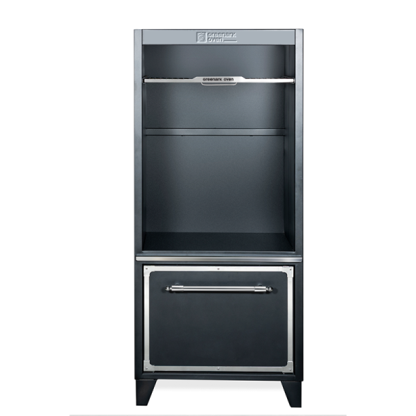 Commercial Spanish Iron BBQ Grill Double-deck Charcoal Oven with 304 Stainless Steel and Bottom Cabinet