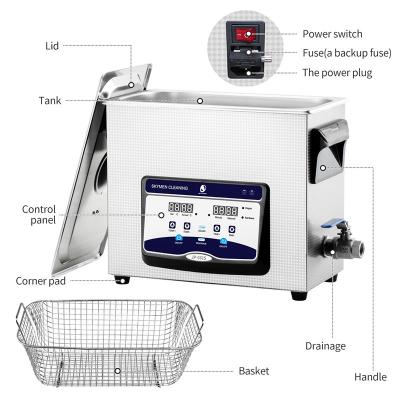 Líquido de limpeza ultrassônico comercial dos SKYMEN JP-031S 6.5L
