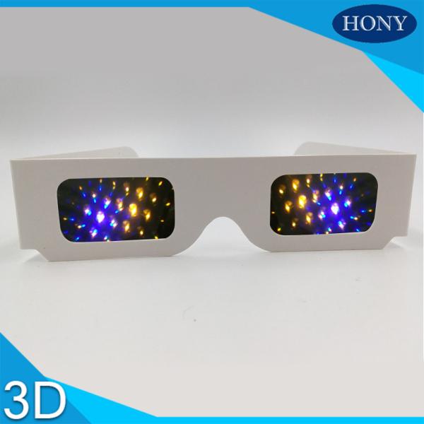 Most Popular 3d Firework Glasses Clear 13500 Diffraction Effect Pet Materials