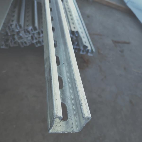 Galvanized Slotted Channel C Section Beam With Range Of 1.5mm - 3.0mm Galv Unistrut