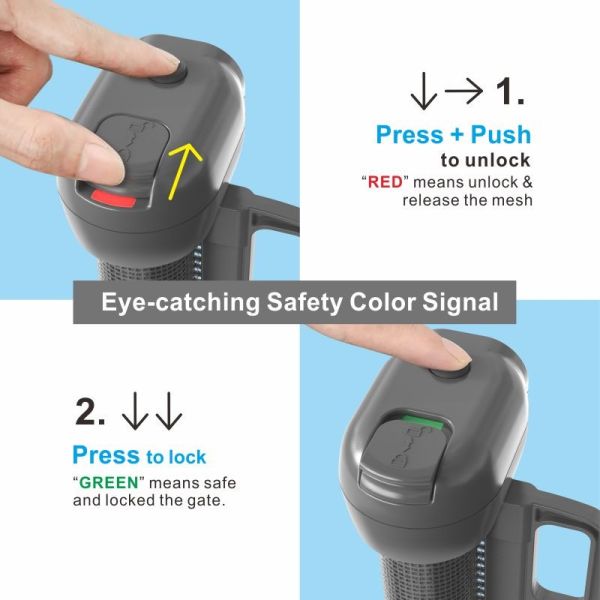 Prodigy Baby Door Stair Gate Pet dog Retractable Safety Gate Portable Safety Gate