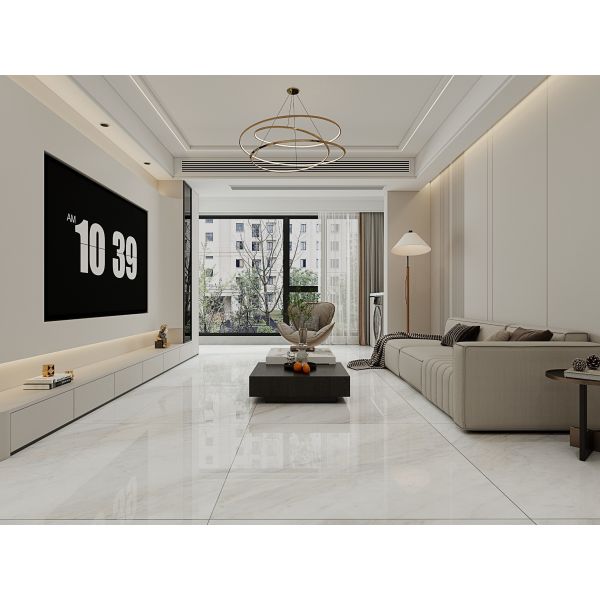 Dalle de pierre frittée polie 1200x1200mm résistante aux acides pour cuisine