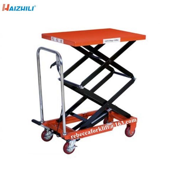 Hot deal 150kg hydraulic double scissor lift table for factory super market