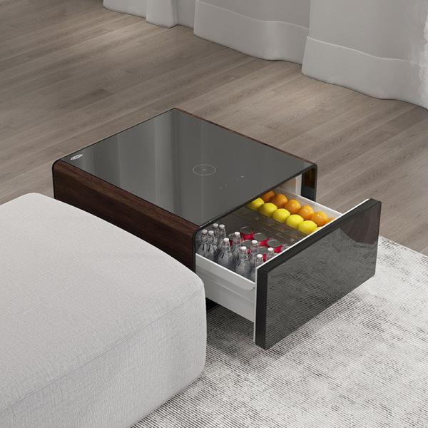 Home Living Room Furniture Modern Design Smart Coffee Table with Refrigerator Storage