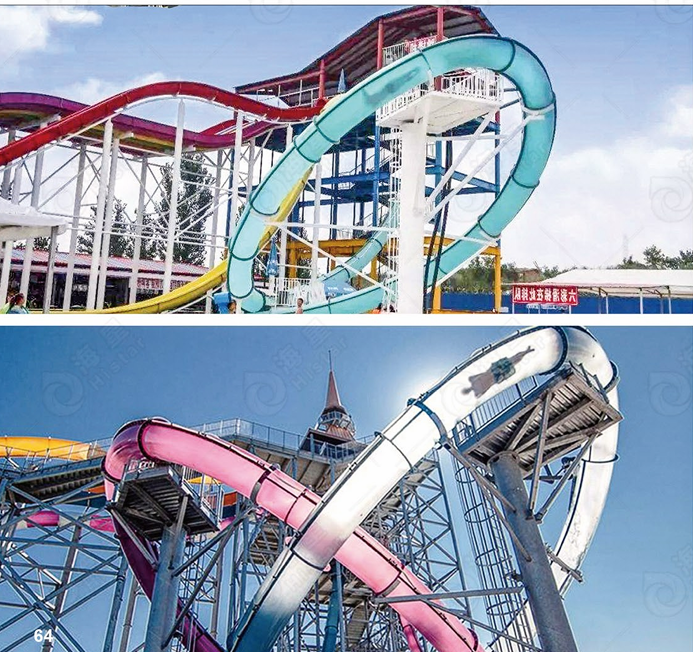 Thrill Seekers Commercial Black Hole Water Slide Aqua Park Water Park Equipment