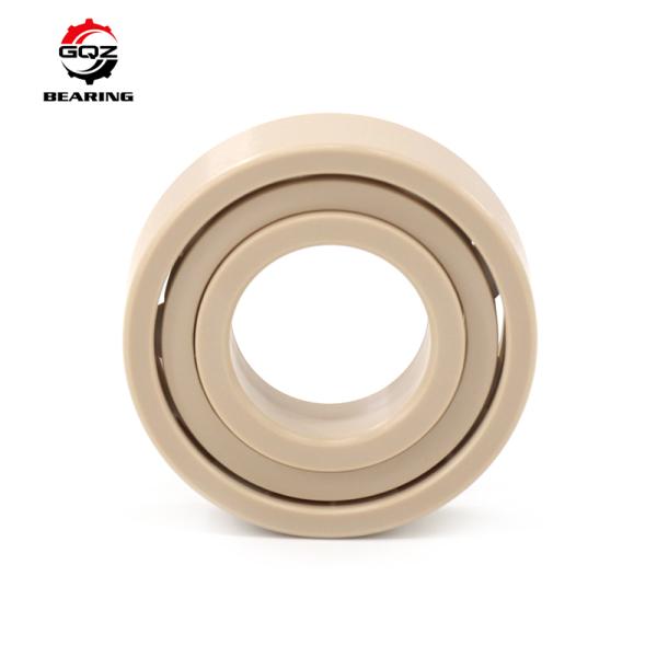 6205 Plastic Bearing PEEK Races Retaine with ZrO2 Balls Deep Groove Ball Bearings 25x52x15 mm