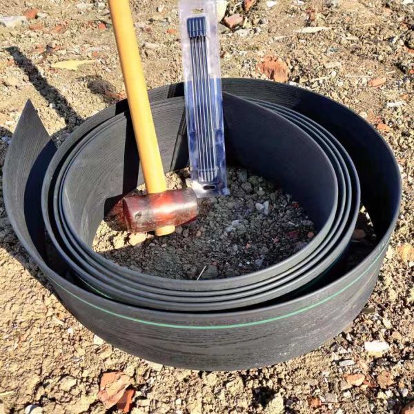 Украшения толщиной 4,5 мм PE/PVC Ландшафтные границы для садовых газонов и клумб