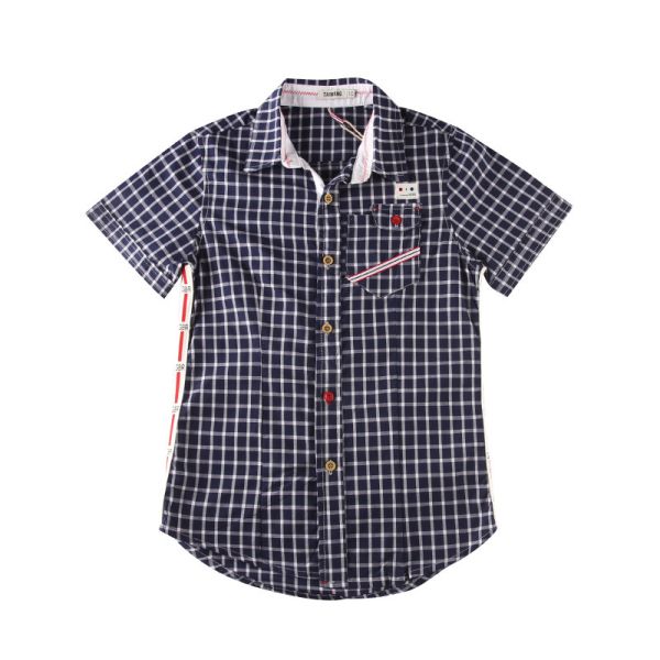 Boy'S 100% Cotton Casual Shirts 4 14y Size Stockpapa