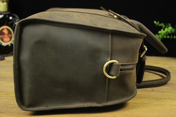 Saco de couro de couro real da bagagem de Crazy Horse dos sacos de Duffel para o curso LB02