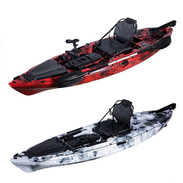 Single Seat 10FT Fishing Sit On Top Canoe One Person LLDPE Plastic Kayak