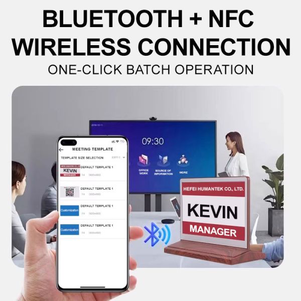 Smart Dual-Screen E-paper Electronic Table Sign