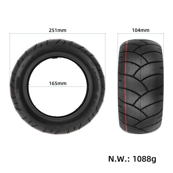 100/55-6.5 Tubeless Scooter Tyre 90/65-6.5 Wear Resistant Electric Scooter Tyres
