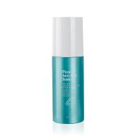 Bouteille de pompe à lotion en plastique PET cylindrique 100 ml écologique avec bouchon