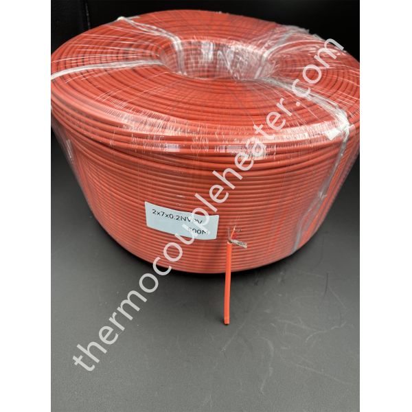 Thermocouple type N Extension Wire Cable in PVC and metal mesh