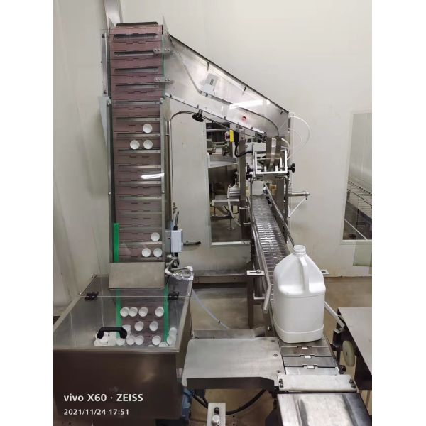 1L-4L Jerrycan Pail Can Tin Fully Automatic 4 Nozzles Mesh Conveyor Chemical Liquid Engine Oil Ex-proof Filling Machine