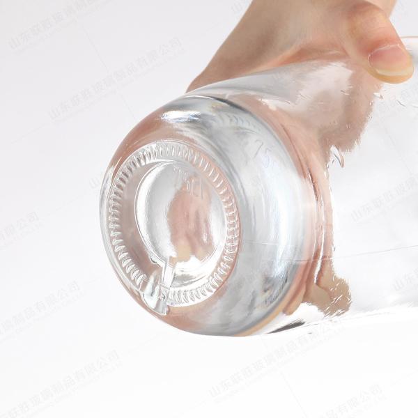 Garrafa Brandy Gin Rum Tequila Vodka Espíritos Botelha com tampa 750 ml Material do corpo Vidro