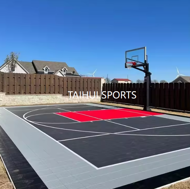 Anti-Skid Waterproof High Compression Resistance PP Interlocking Tiles for Modular Sports Flooring