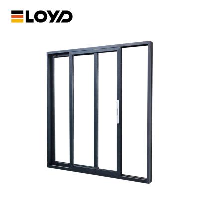 Porta de vidro deslizante à prova de quebra térmica 8x8 vidro triplo