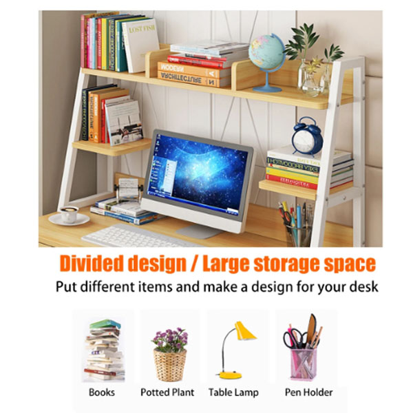 Gaming Desk Design Foldable Bookshelf Metal and Wood Office Furniture for Home Office