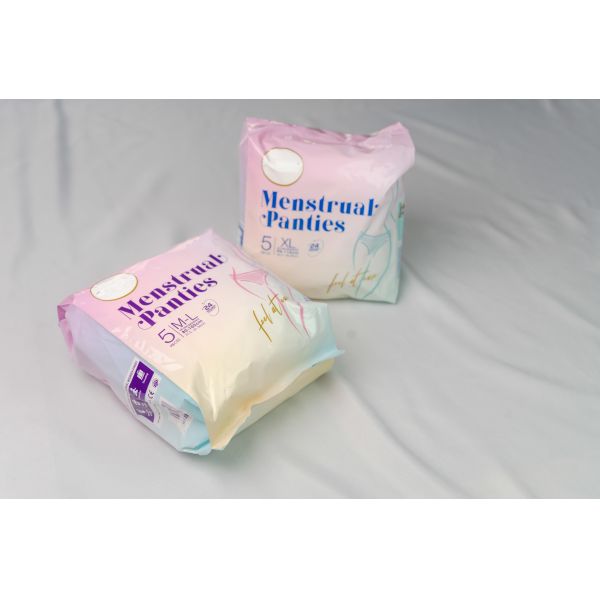 Absorbent Overnight Period Panties White Breathable Unisex Overnight Underwear