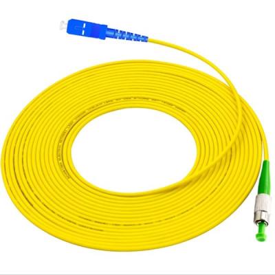SC FC Carrier Grade Single Core Fiber Optic Pigtail 20M Extension Cable