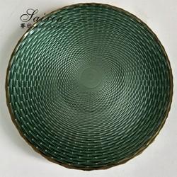 Luxury Green Wedding Charger Plate Wedding Table Decoration Green