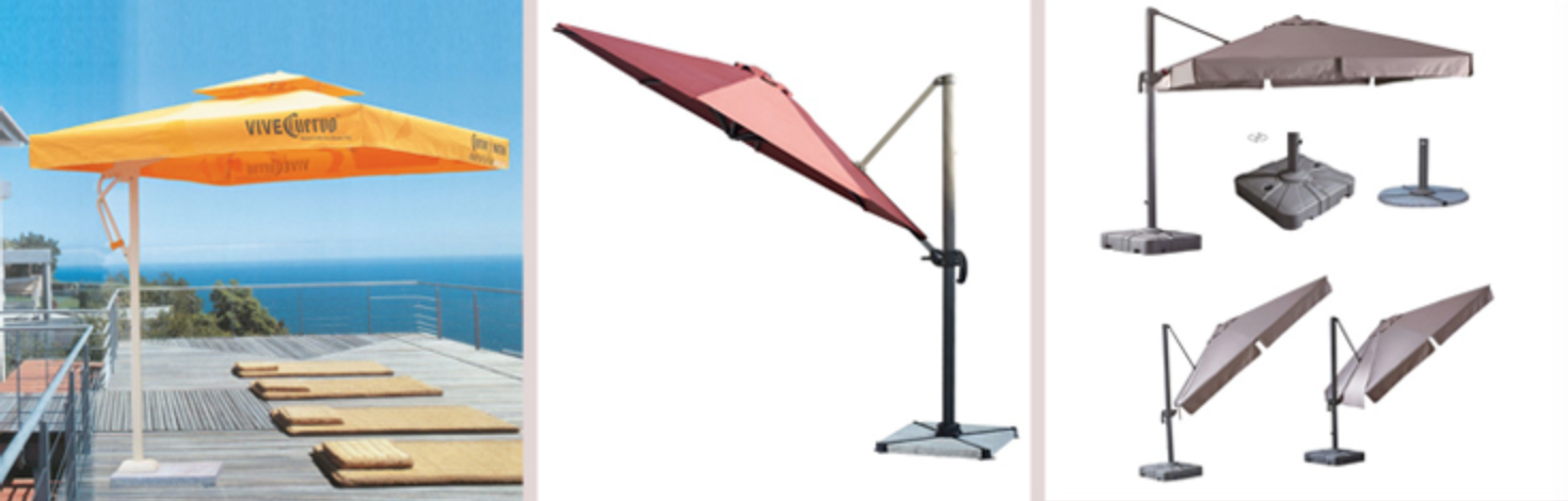 Устойчивое парасолей 2.5X2.5m сада одиночного патио современное УЛЬТРАФИОЛЕТОВОЕ