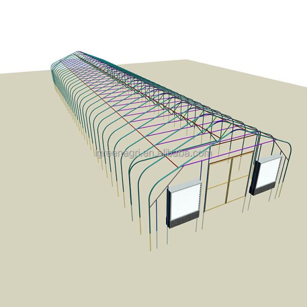 Auto Light Deprivation Single-Span Small PE Motorized Blackout Greenhouse System