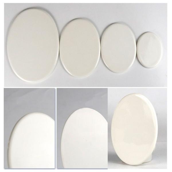 Oval Shape Sublimation Ceramic Tile Blanks DIY Projects Various Size