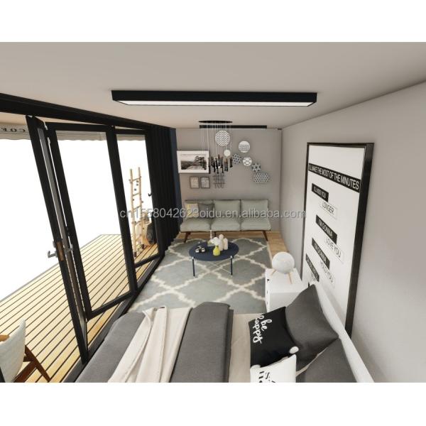 Log 20ft Eco-Friendly Flat Pack Container House Prefabricated Sustainable Construction Steel Structure Resilient Rain Wind Snow Shop