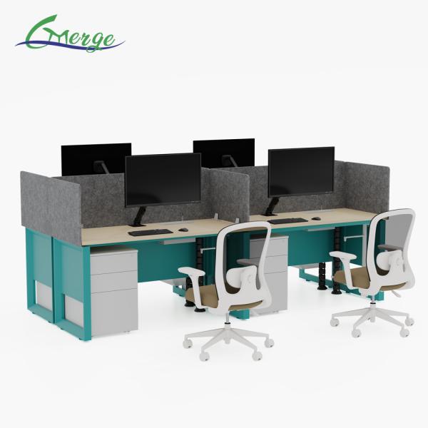 2400~3200L*1200~1600W*750H mm Office Workstation Of Open Space for Comfortable Work Environment