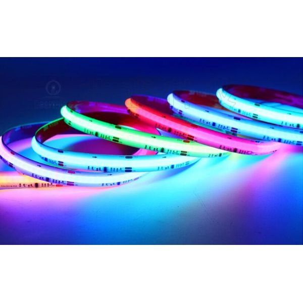 Цифровая RGB Cob Led Strip 3 года гарантии Ce Rohs Dream Color Pixel Rgbic Ws2811 светодиодные ленты освещения