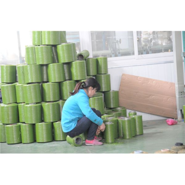 Landscape Artificial Plastic Grass / Artificial Grass Roll Commercial Decoration