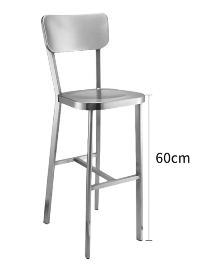 Brushed Stainless ESD Lab Chairs Medical Ergonomic Lab Stool Height Adjustable