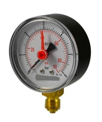 Air Gas Test Manometer 1.57 40mm Double Needle Pressure Gauge 400bar 15000psi