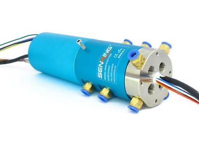 G3/8 4 Passage Electric Pneumatic Rotary Union 6~56 Circuits