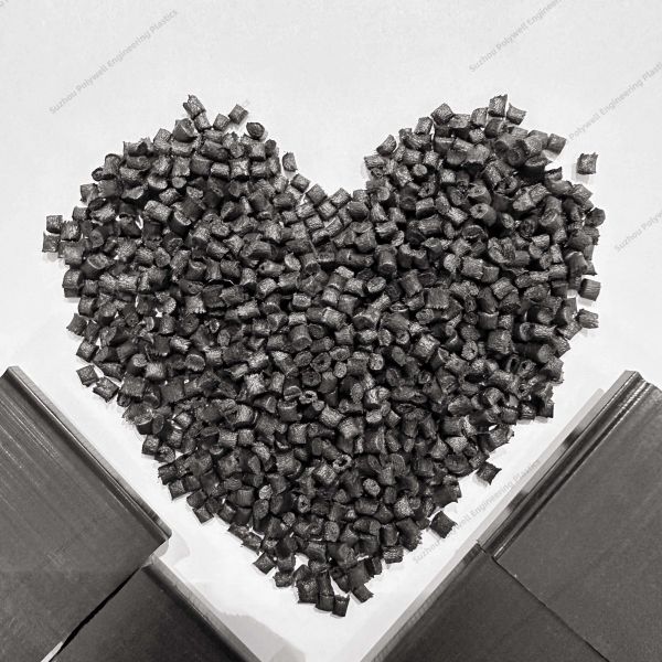 Черные полиамидные нейлон 66 гранулы с удлинением при разрыве ≥ 2,6%